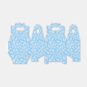 Blauwe luipaard Cheetah Print Safari Favor Bedankdoosjes (Uitgevouwen)