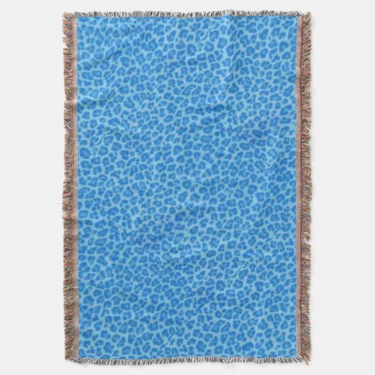 Blauwe luipaard deken (Voorkant Verticaal)