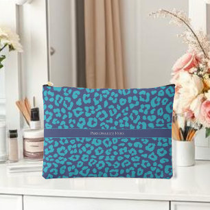 Blauwe luipaard etui
