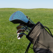 Blauwe luipaard golfheadcover (Insitu)