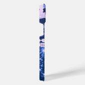 Blauwe luipaard iPhone hoesje (Rechterkant)