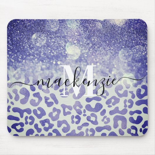 Blauwe luipaard muismat (Voorkant)