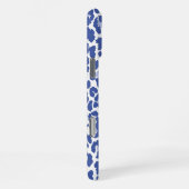 Blauwe Luipaard Patroon iPhone Hoesje (Rechterkant)