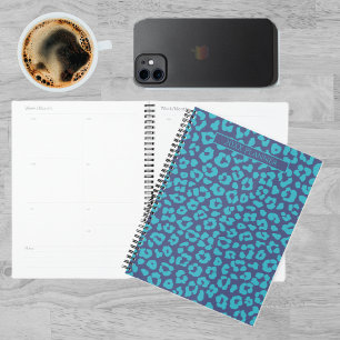 Blauwe luipaard planner