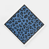 Blauwe luipaard printerdans Napkin Servet (Hoek)