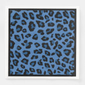 Blauwe luipaard printerdans Napkin Servet (Voorkant)