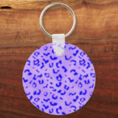 Blauwe luipaard sleutelhanger (Voorkant)