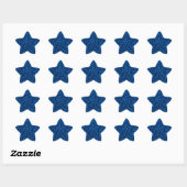 Blauwe luipaard ster sticker (Vel)