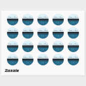 Blauwe luipaard Stickers (Vel)
