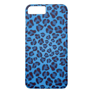 blauwe luipaard textuurpatroon Case-Mate iPhone case