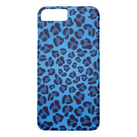 blauwe luipaard textuurpatroon Case-Mate iPhone case (Achterkant)