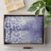 Blauwe luipaard tissuepapier (Geschenk)