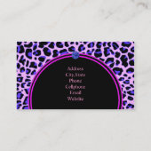 Blauwe luipaard visitekaartje (Achterkant)