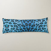 Blauwe luipaard voor kleine dromen lichaamskussen (Achterkant)