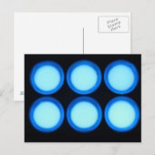 Blauwe luminiescentie briefkaart (Voorkant / Achterkant)