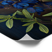 Blauwe Lupine Bloem Kunstprint Poster (Hoek)