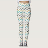 Blauwe luxe leggings (Voorkant)