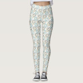 Blauwe luxe leggings (Voorkant)