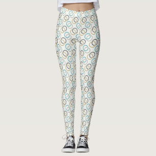 Blauwe luxe leggings