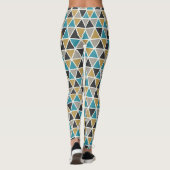 Blauwe luxe leggings (Achterkant)