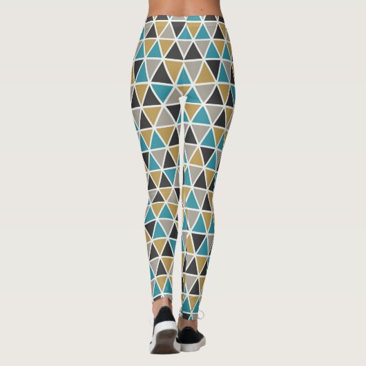 Blauwe luxe leggings (Achterkant)