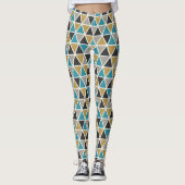 Blauwe luxe leggings (Voorkant)