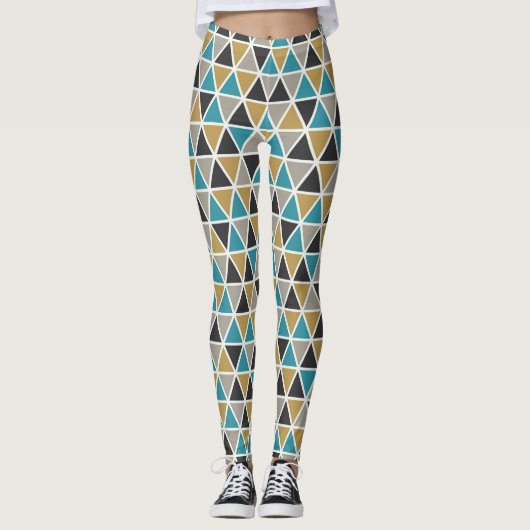 Blauwe luxe leggings (Voorkant)