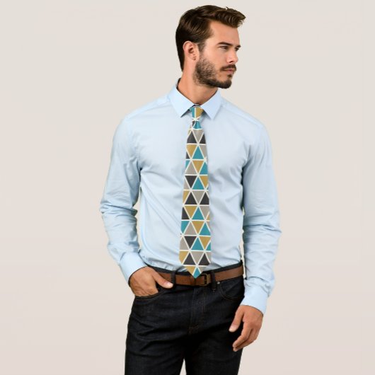 Blauwe luxe stropdas