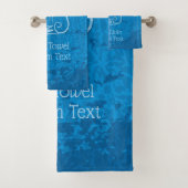 Blauwe Lyre Achtergrond Bad Handdoek (Insitu)