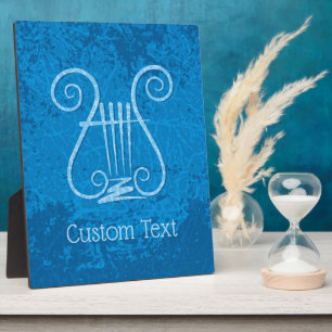Blauwe Lyre Achtergrond Fotoplaat
