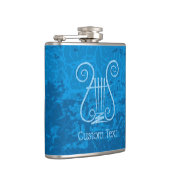 Blauwe Lyre Achtergrond Heupfles (Rechts)