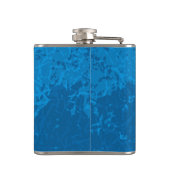 Blauwe Lyre Achtergrond Heupfles (Achterkant)