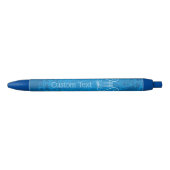Blauwe Lyre Achtergrond Inkt Pen (Voorkant)