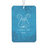 Blauwe Lyre Achtergrond Luchtverfrisser (Achterkant)