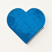 Blauwe Lyre Achtergrond Notitieboek (Achterkant)