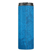 Blauwe Lyre Achtergrond Thermosbeker (Achterkant)