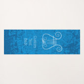 Blauwe Lyre Achtergrond Yogamat (Achterkant (horizontaal))