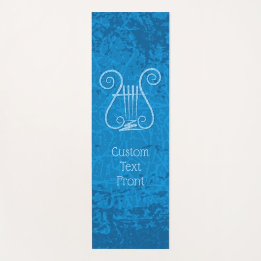 Blauwe Lyre Achtergrond Yogamat (Voorkant)