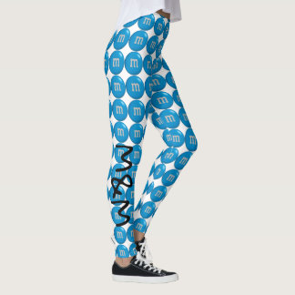 Blauwe M&M-leggings Leggings