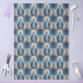 Blauwe Maagd Maria Hemelse  Tissuepapier (Craft)