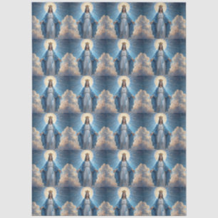 Blauwe Maagd Maria Hemelse Tissuepapier