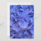 Blauwe maagdenpalm elegant floraal Vrijgezellenfee Kaart (Achterkant)