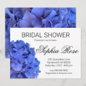 Blauwe maagdenpalm elegant floraal Vrijgezellenfee Kaart (Voorkant / Achterkant)