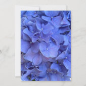 Blauwe maagdenpalm elegante bloemen hortensia's br kaart (Achterkant)