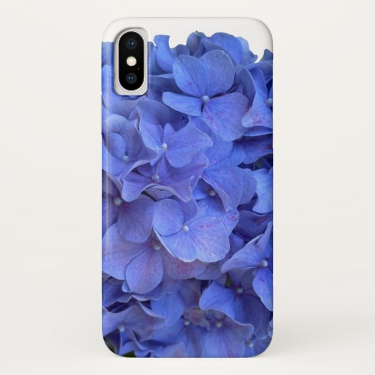 Blauwe maagdenpalm elegante bloemen hortensia's Case-Mate iPhone case (Achterkant)