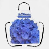 Blauwe maagdenpalm elegante bloemen hortensia's schort (Voorkant)