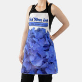 Blauwe maagdenpalm elegante bloemen hortensia's schort (Insitu)