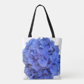 Blauwe maagdenpalm elegante bloemen hortensia's tote bag (Achterkant)