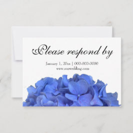 Blauwe maagdenpalm elegante florale hortensia's RS Save The Date