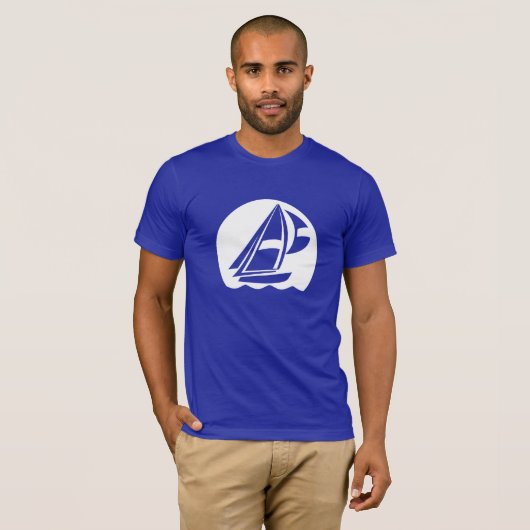 Blauwe maaltijden t-shirt (Voorkant volledig)